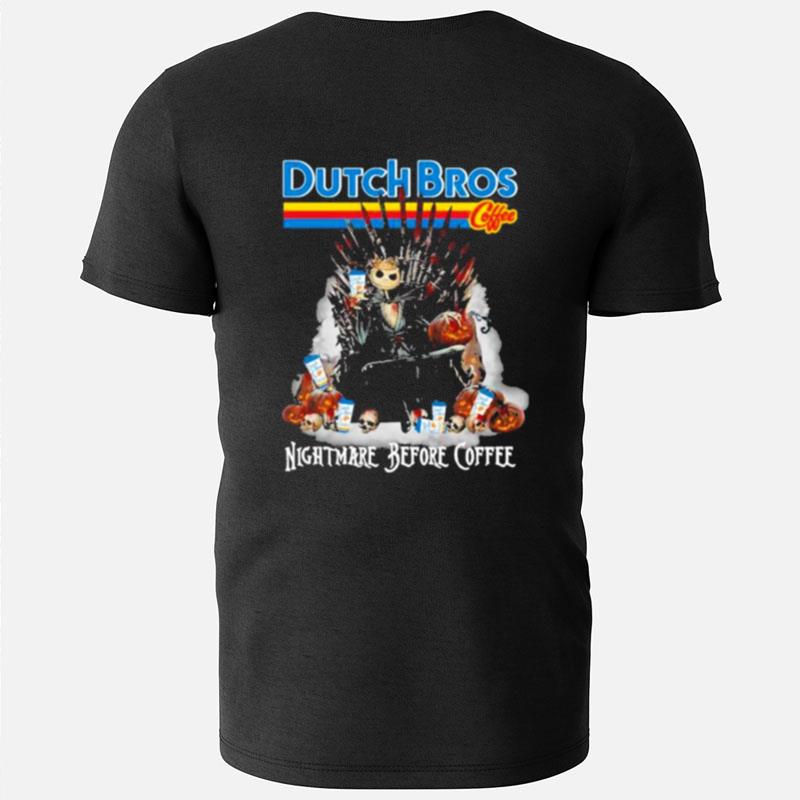 Dutch Bros Coffee The King Jack Skellington Nightmare Before Coffee T-Shirts