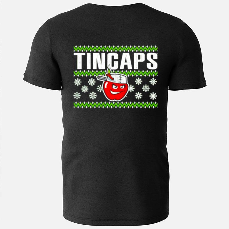Fort Wayne Tincaps Snowflake Ugly Christmas T-Shirts