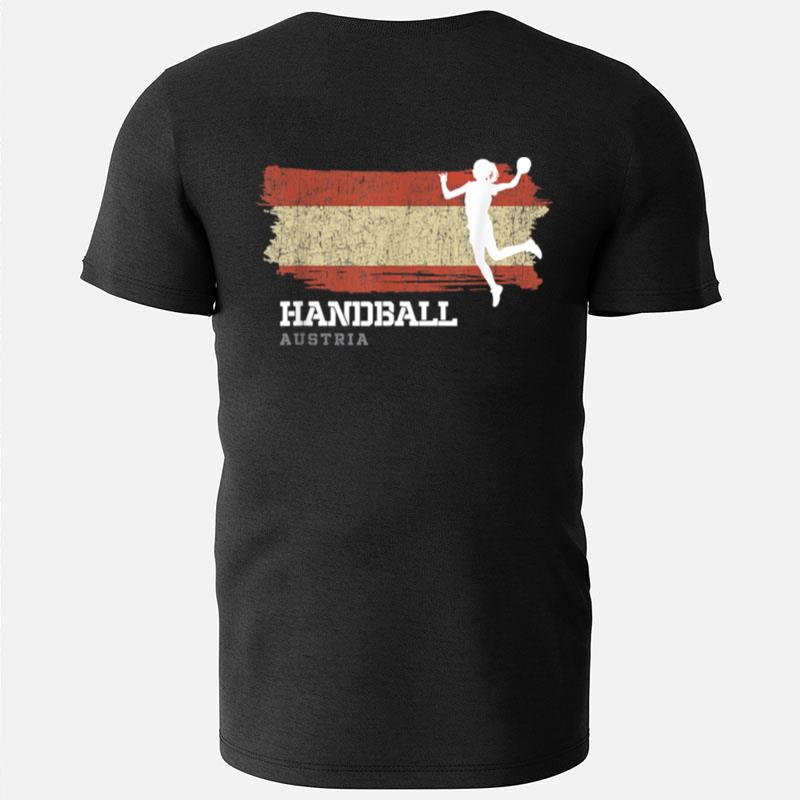 Handball Player Austria Flag Sports Womens Handball T-Shirts