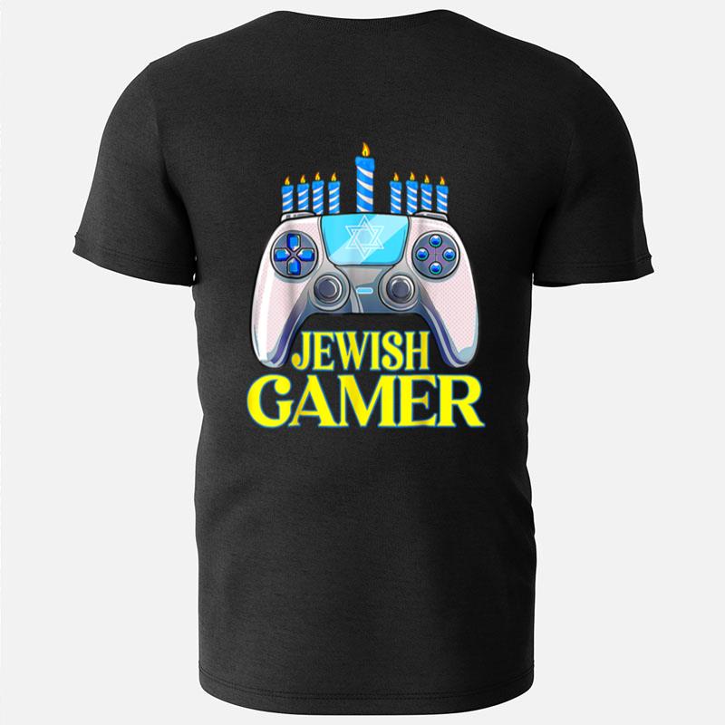 Hanukkah Jewish Gamer Video Game Christmas Xmas Boys T-Shirts