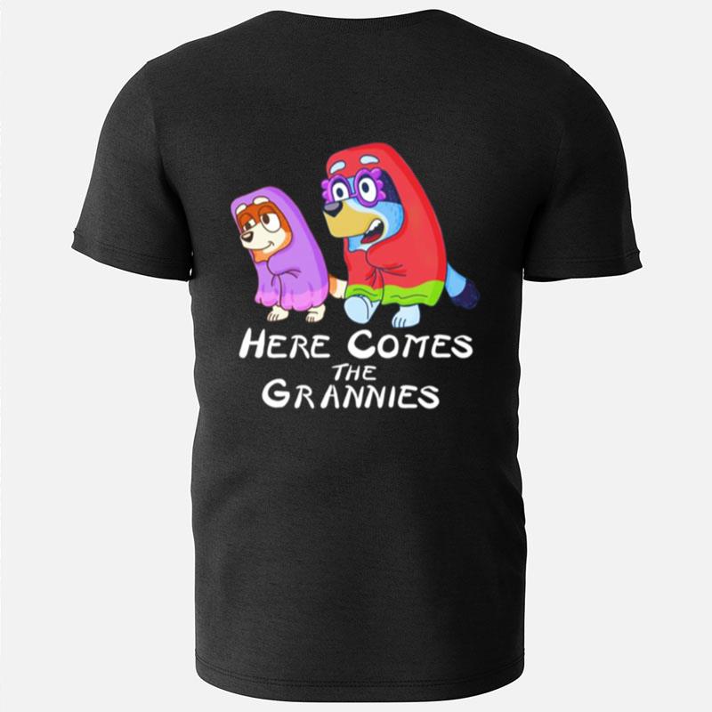 Here Come The Grannies Bluey Cartoon T-Shirts