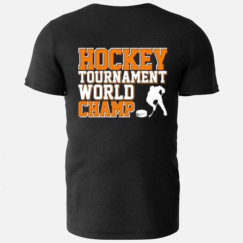 Hockey Tournament World Champ Sunset T-Shirts