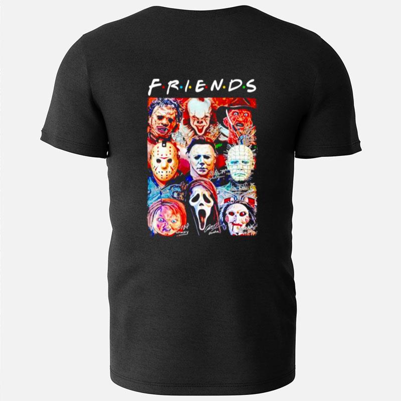 Horror Movies Character Friends Tv Show Signatures T-Shirts
