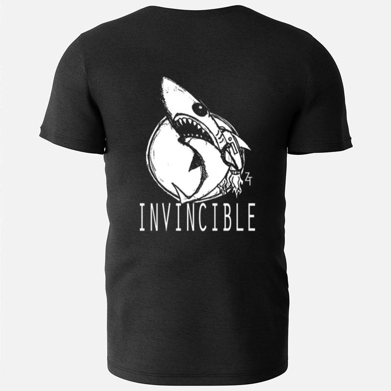 Invincible Shark Design T-Shirts