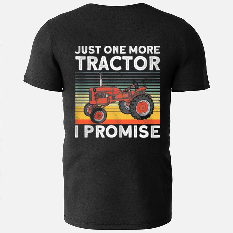 Just One More Tractor I Promise Vintage Retro T-Shirts