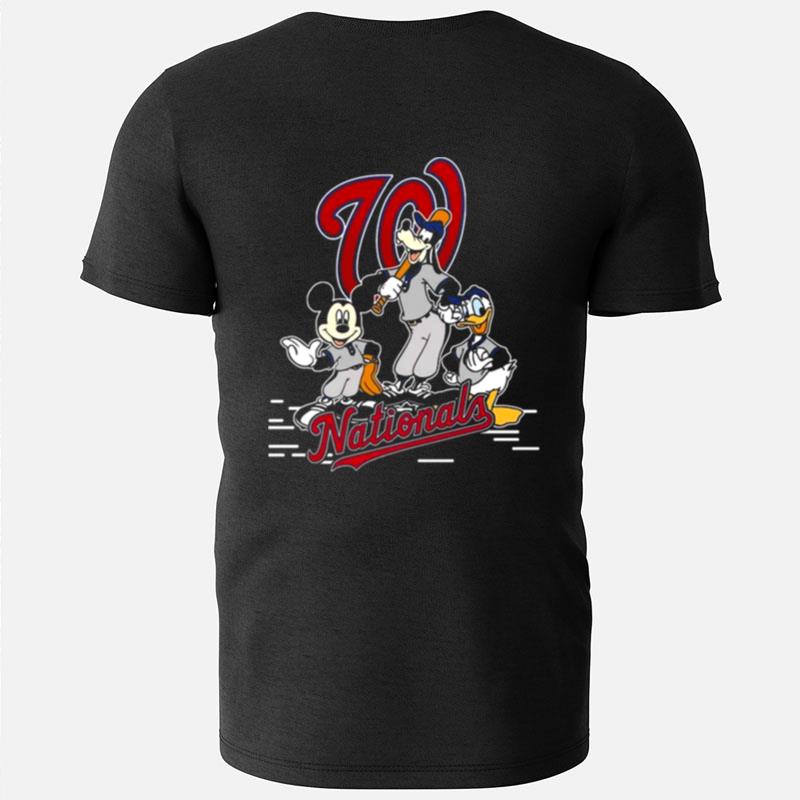 Mlb Washington Nationals Teams Mickey Goofy Donald T-Shirts