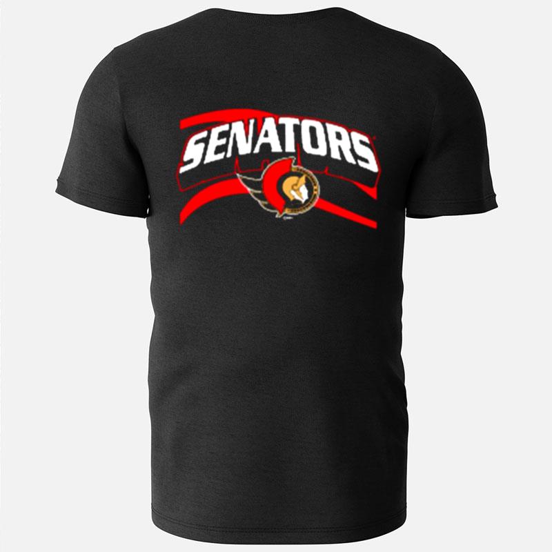 Nhl Ottawa Senators Black Team Jersey Inspired T-Shirts