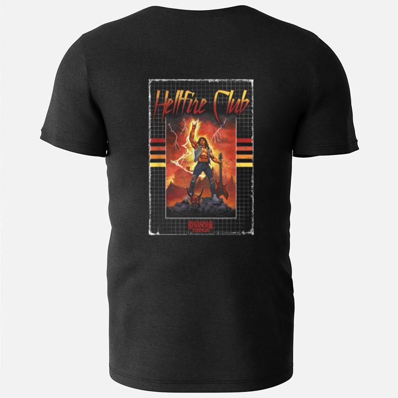 Stranger Things 4 Eddie Munson Hellfire Club Guitar Power T-Shirts