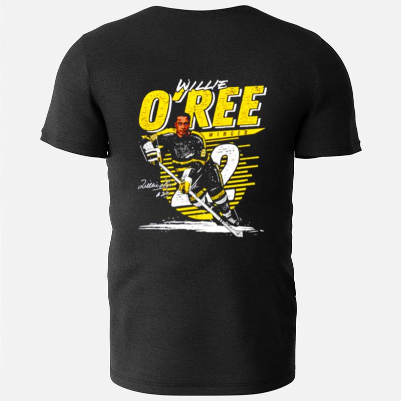 Willie O'ree Boston Bruins Comet Signature T-Shirts