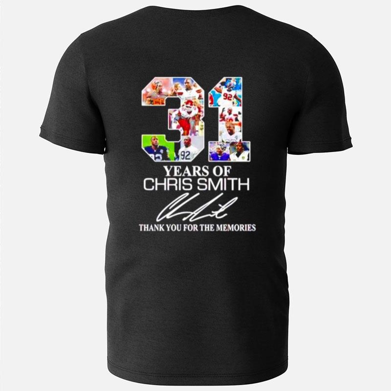 31 Years Of Chris Smith Thank You For The Memories T-Shirts
