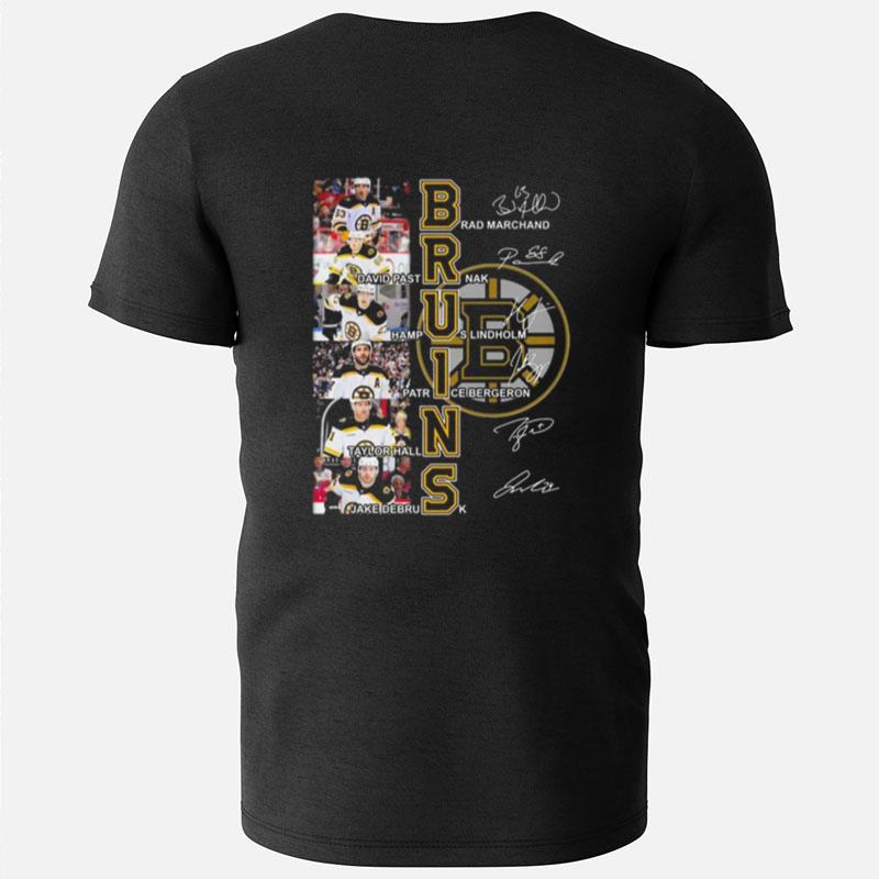 Boston Bruins Brad Marchand David Pastrnak Signatures T-Shirts