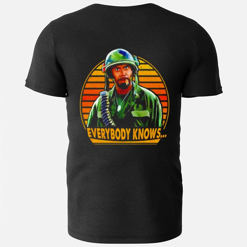 Everybody Knows Army Vintage T-Shirts