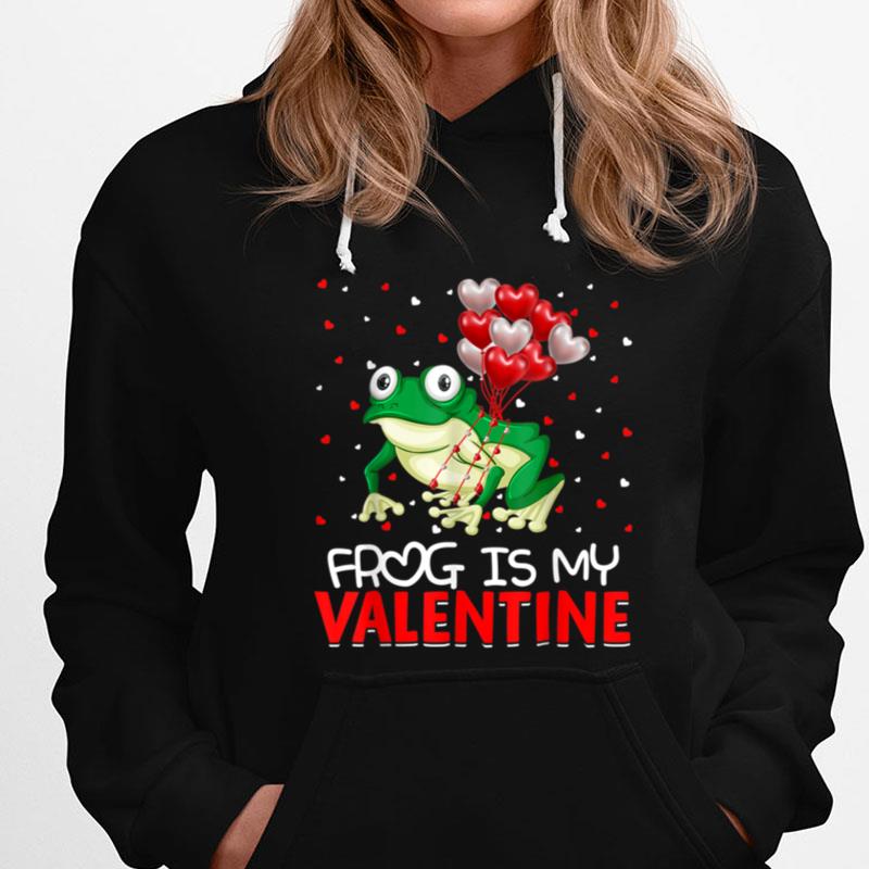 Frog Is My Valentine Hearts Love Frog Valentines Day T-Shirts