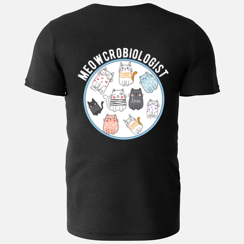 Funny Cat Lovers Meowcrobiologis T-Shirts