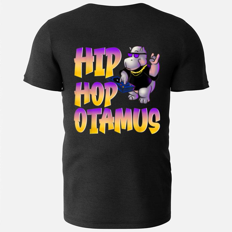 Funny Hippo Hip Hop Music 90S Rap Old School Hippopotamus T-Shirts