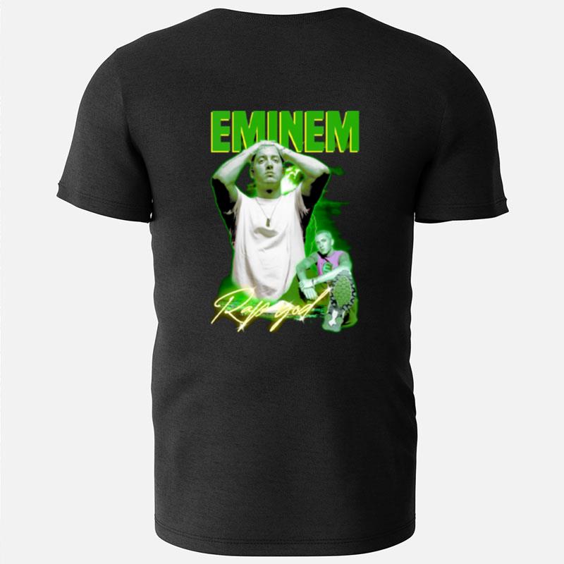Green Neon Design Eminem The God Rap Music T-Shirts