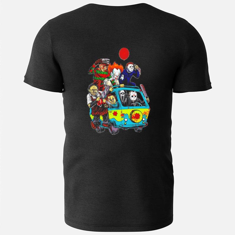 Horror Character Driving Car T-Shirts