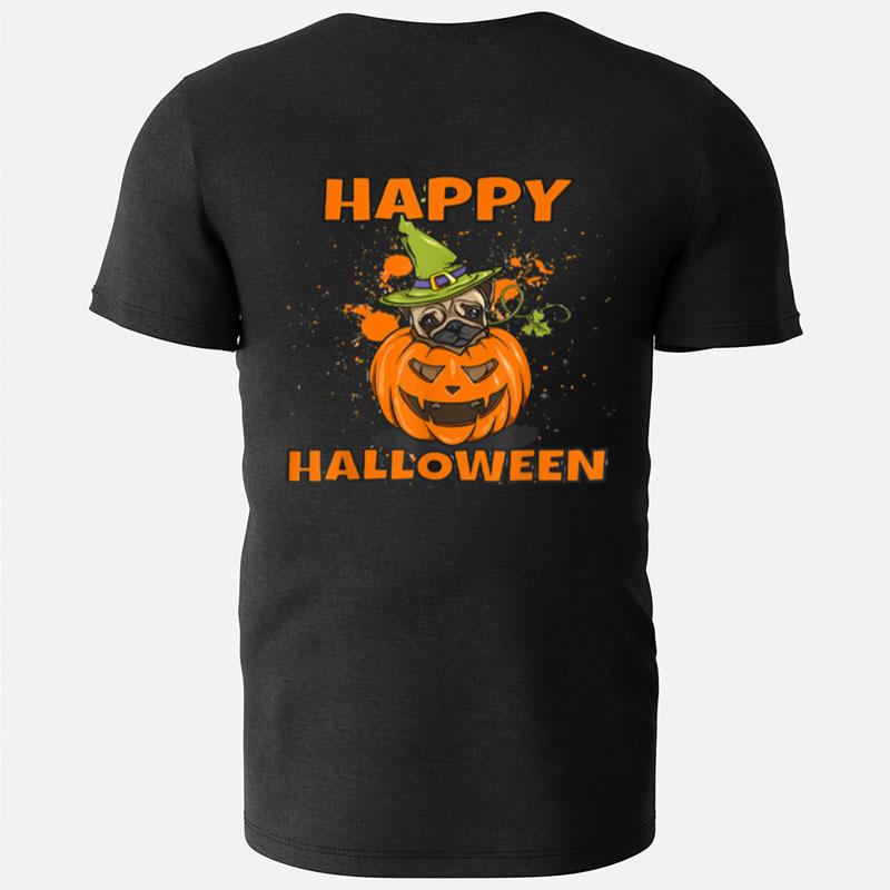 I'll Be Watching You Dog Witch Pumpkins Fall Halloween T-Shirts