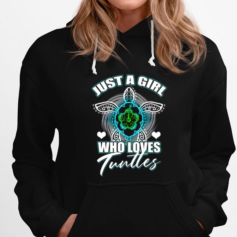 Just A Girl Who Loves Turtles Oceanography Sea Lovers Ocean Science T-Shirts