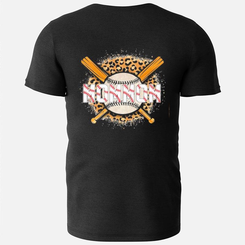 Leopard Baseball Bat Mommom T-Shirts