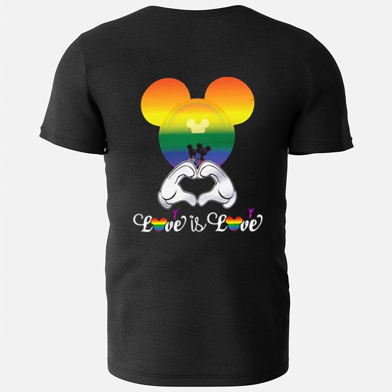 Lgbt Mickey Mouse Disney Love Is Love T-Shirts