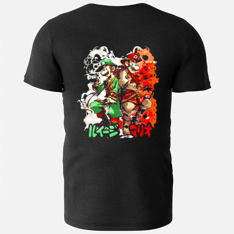 Luigi And Mario Samurai T-Shirts