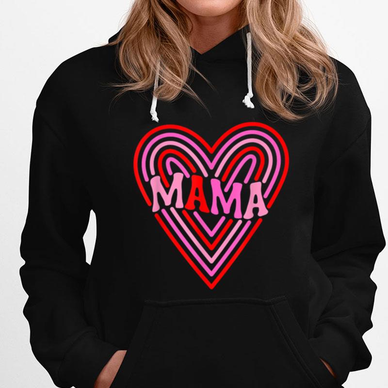 Mama Heart Matching Valentine Mom T-Shirts