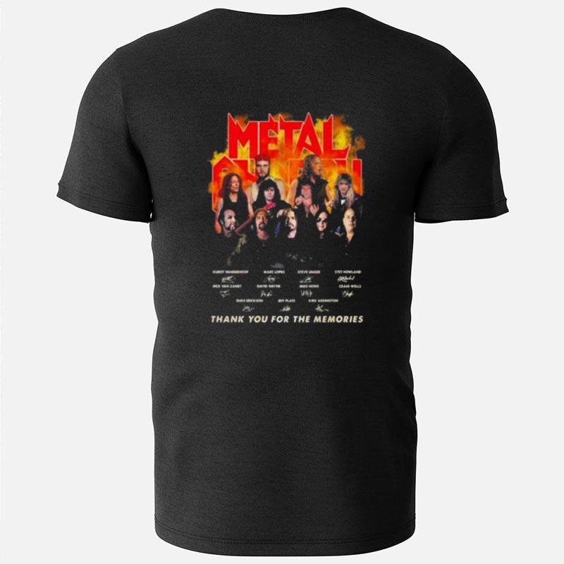 Metal Church Thank You For The Memories Signatures T-Shirts