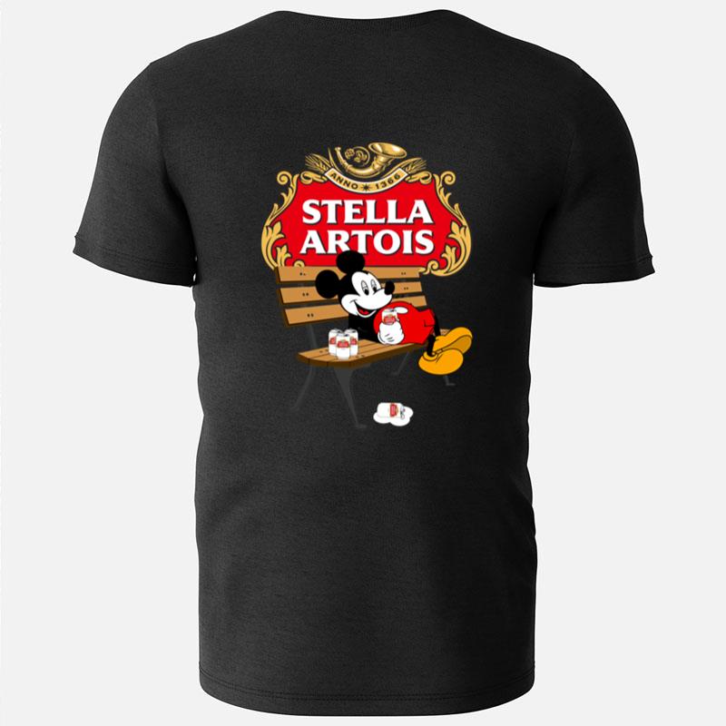 Mickey Mouse Drink Stella Artois T-Shirts