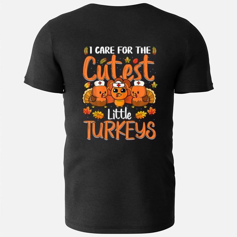 Nurse Turkey Thanksgiving Nurse Day Womens Nicu Nurse T-Shirts