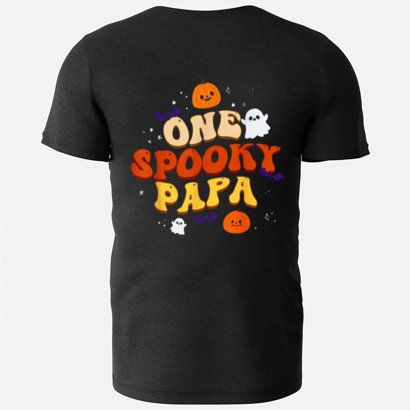 One Spooky Papa Boo Halloween Cute Family Matching Group T-Shirts
