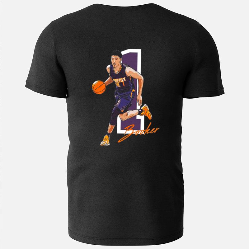 Orange Signature Devin Booker Basketball T-Shirts