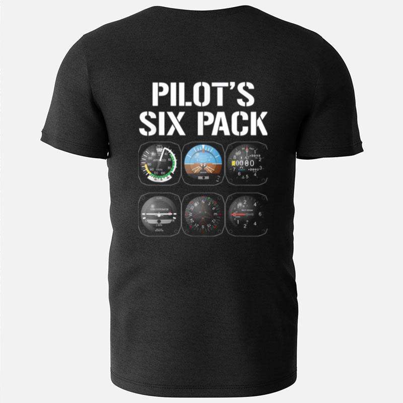 Pilots Six Pack Funny Pilot Aviation Flying T-Shirts