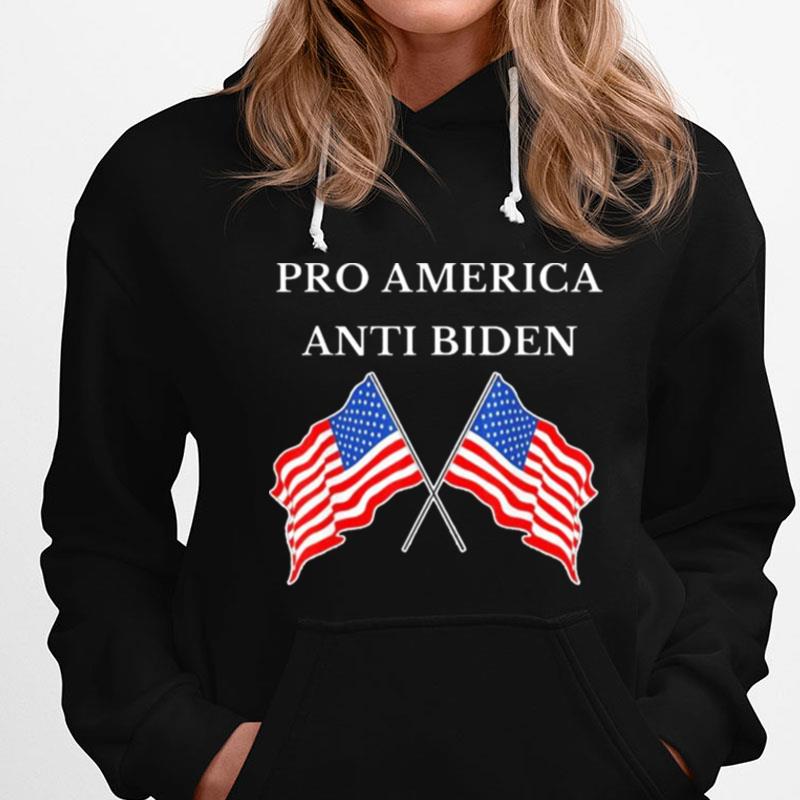 Pro America Anti Biden Anti Joe Biden American Flag T-Shirts