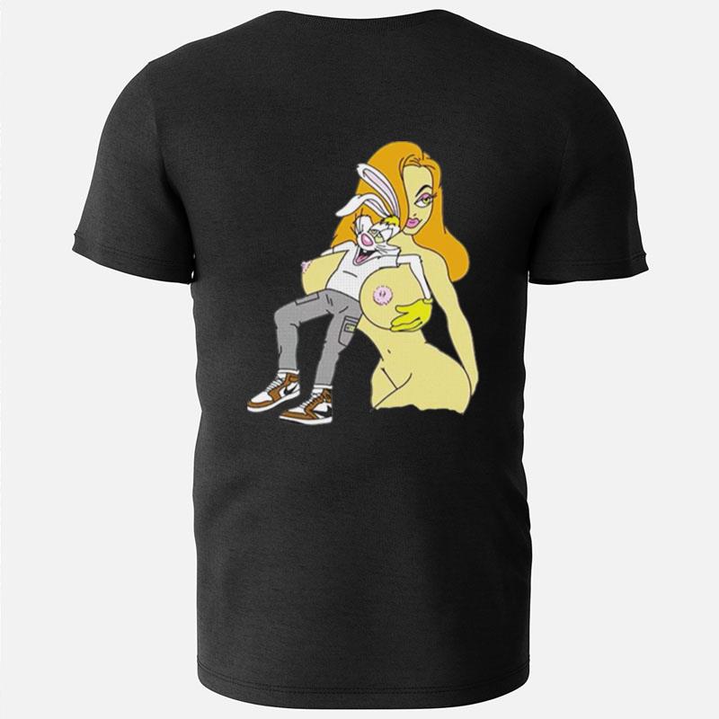 Roger Rabbit Hug Jessica Rabbit Boobs T-Shirts