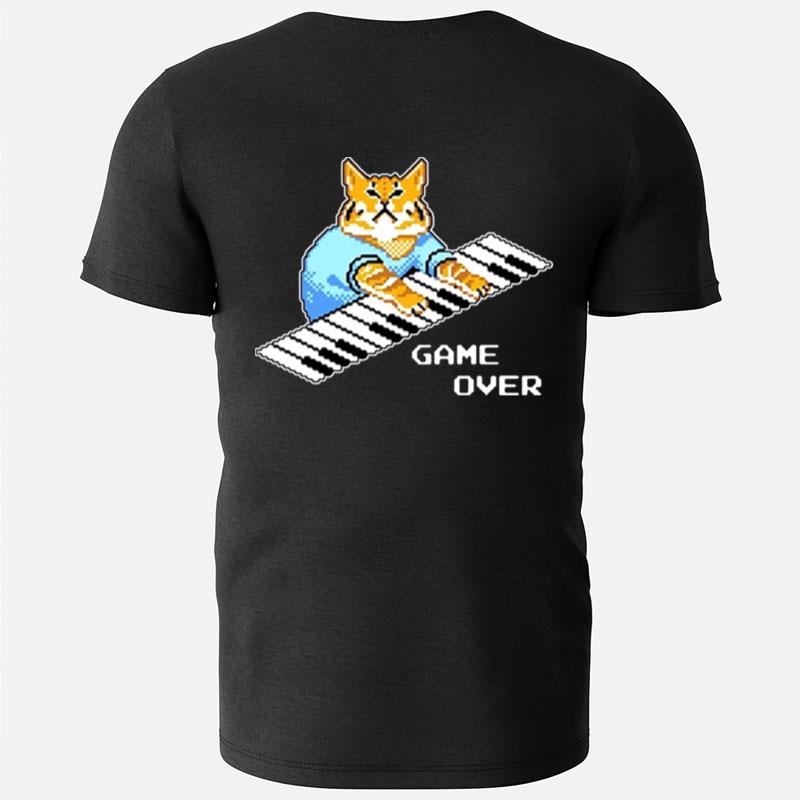 Roy It Crowd Game Over Cat Keyboard T-Shirts