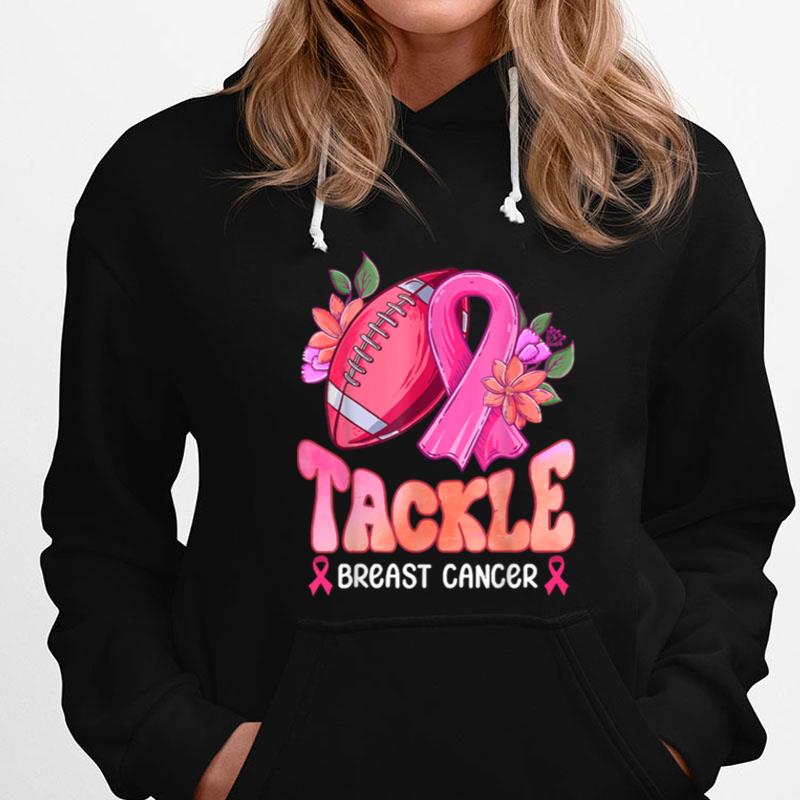 Tackle Breast Cancer Awareness Football Pink Ribbon Boys T-Shirts