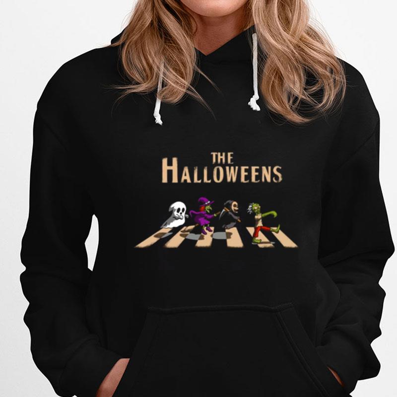 The Halloweens Horror Team Friends Inspired By Abbey Road The Beatles T-Shirts