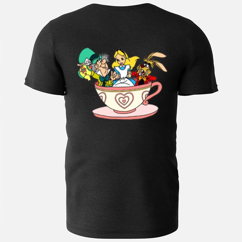 The Tea Cup Design Alice In Wonderland T-Shirts