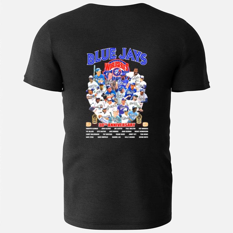 Toronto Blue Jays 30Th Anniversary Signatures T-Shirts