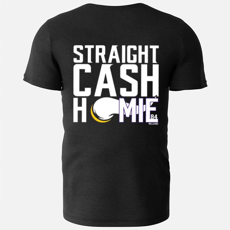 Typography Minnesota Vikings Straight Cash Homie T-Shirts