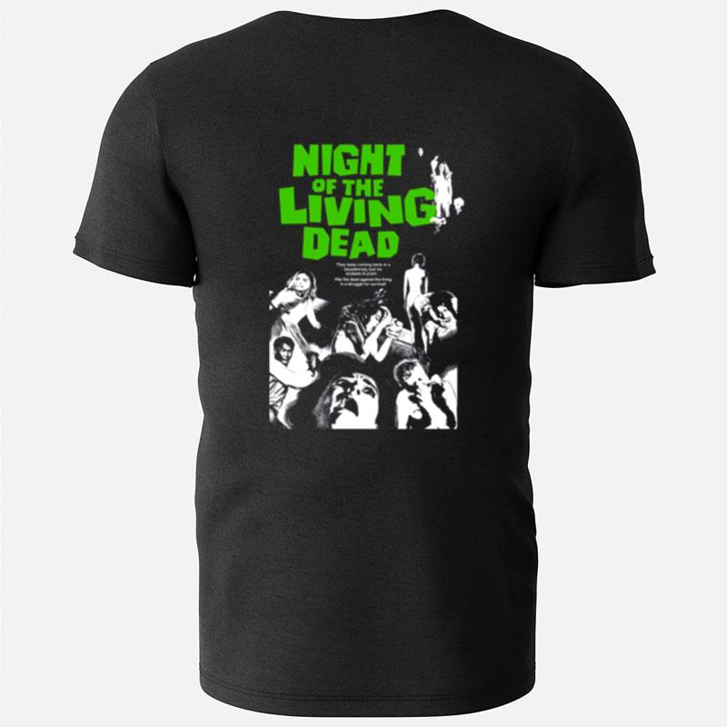 White Art Night Of The Living Dead T-Shirts