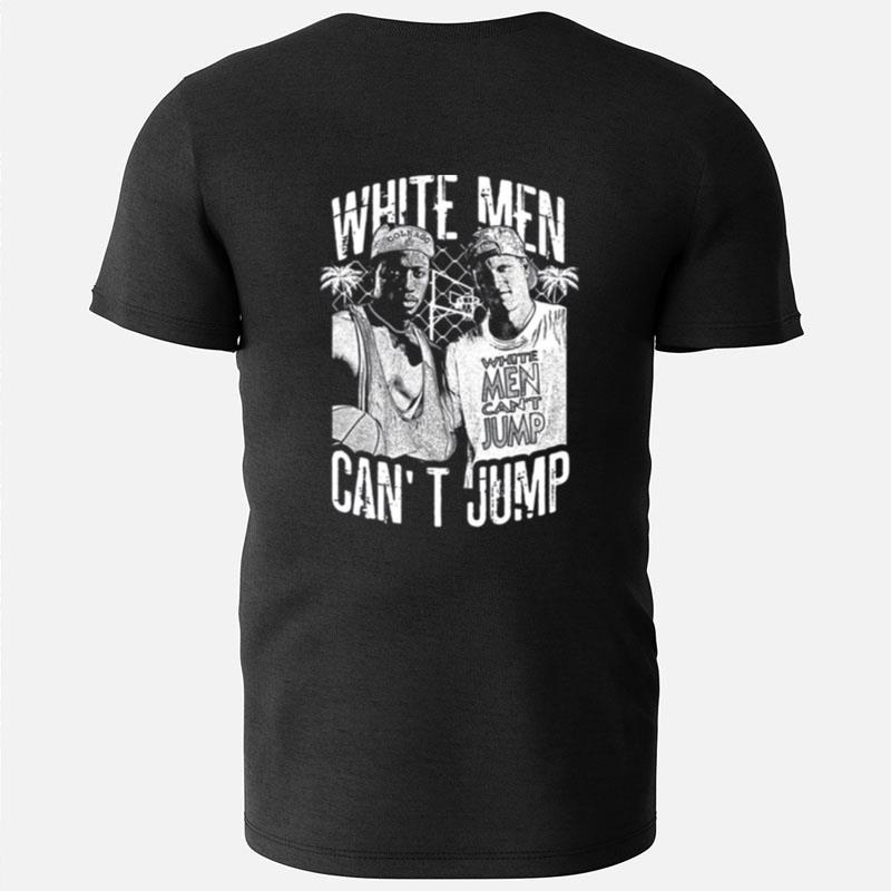 White Collage Design White Men Can't Jump T-Shirts