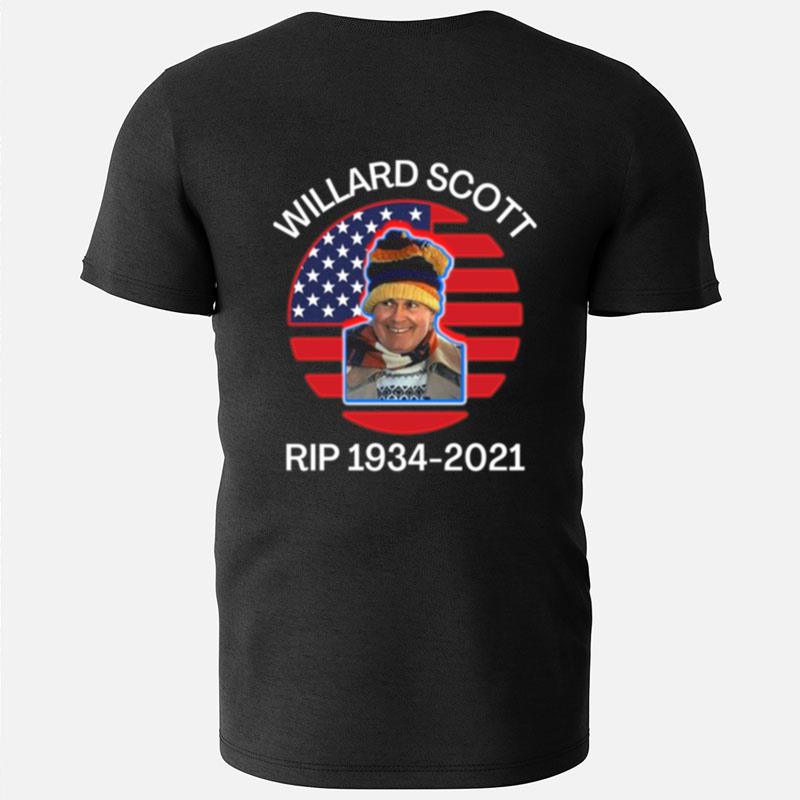 Willard Scott American Flag Portrait T-Shirts