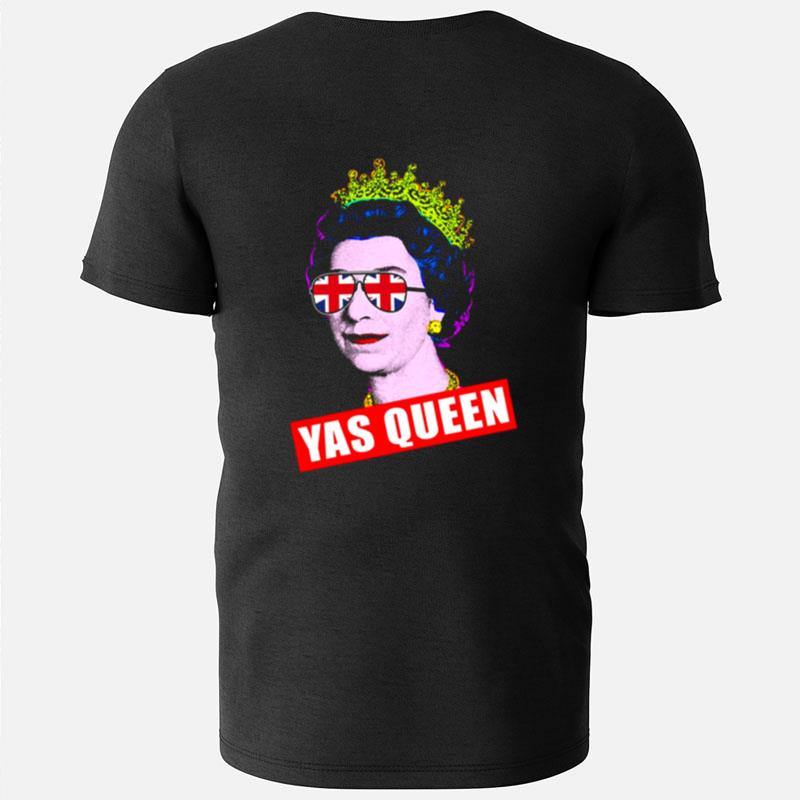 Yas Queen Elizabeth Ii Sunglasses Her Royal Highness Queen Of England T-Shirts