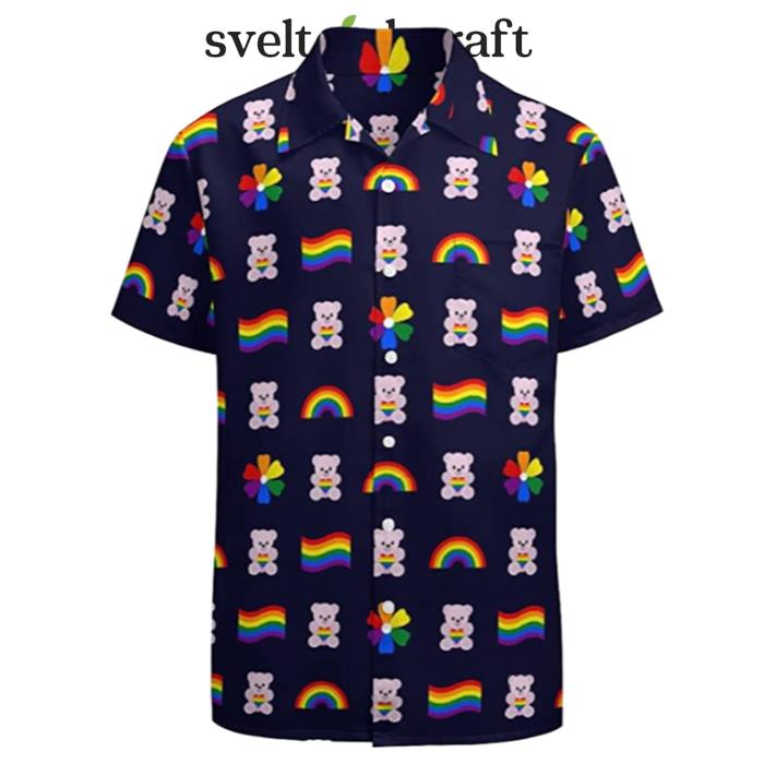 Bear Pride Rainbow Pride T Hawaiian Shirt