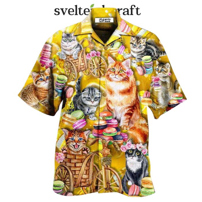 Cat Life Is Better With Cats And Maracon Hawaiian Shirt