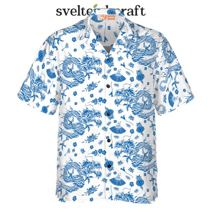 Ceramics Blue Pattern EZ24 Hawaiian Shirt