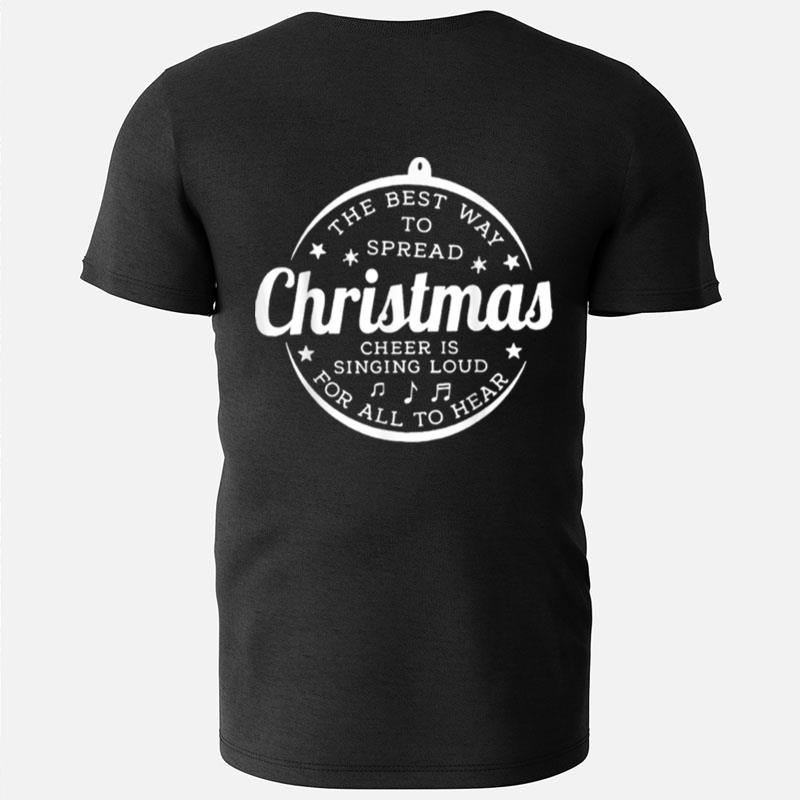 Christmas Cheer Singing Loud Funny Xmas Family Matching T-Shirts