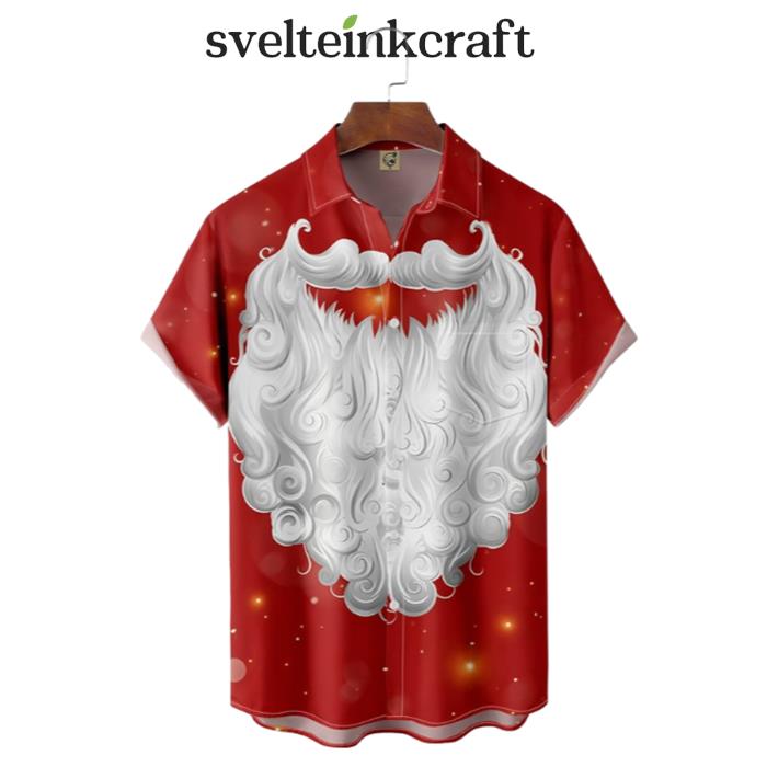 Christmas Santa Claus's The White Long Beard Hawaiian Shirt